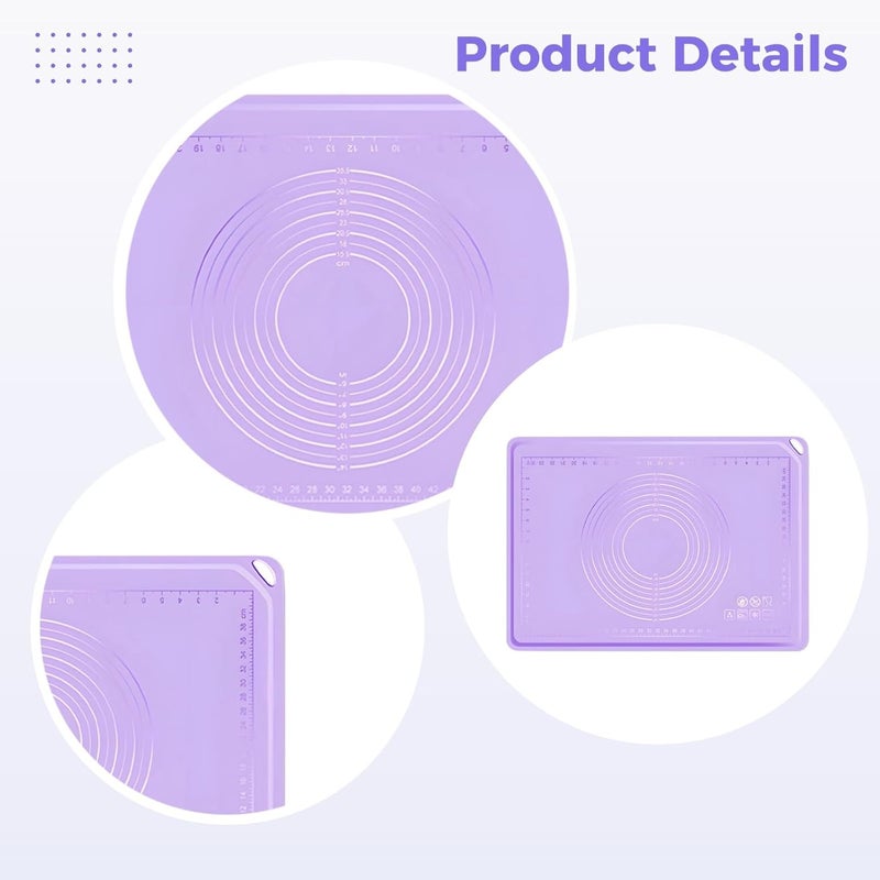 Non-Stick Silicone Pastry Mat 60 X 80 Cm, Measurement for Baking - Image 5