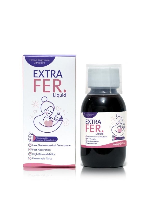شراب EXTRAFER السائل من فيروس بيسجليسينات 100 مل