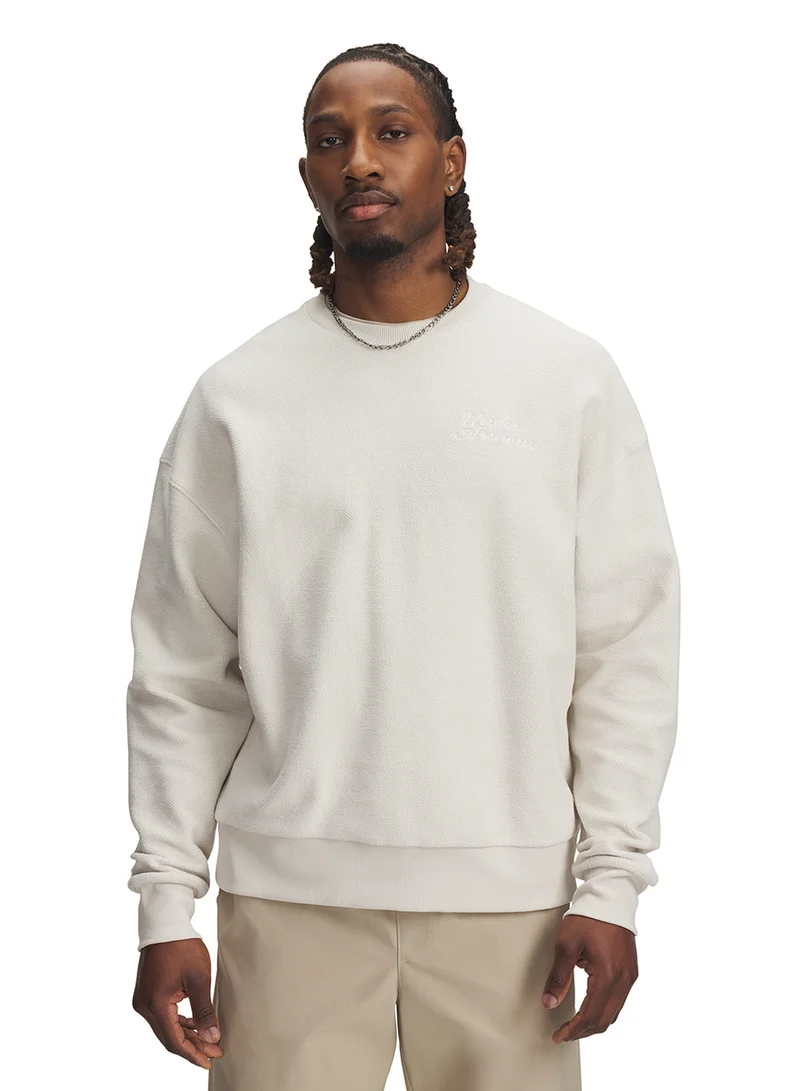 UNDER ARMOUR Icon Reversible Terry Crewneck Sweatshirt