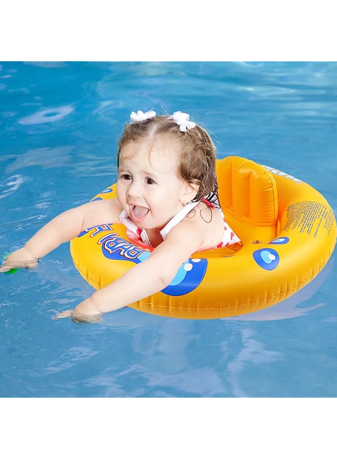 SYOSI Safe Seat Inflatable Baby Swimming Float Baby Swimming Ring Double Layer Round Swimming Ring For Age 6 To 24 Months Toddler Children - Image 3
