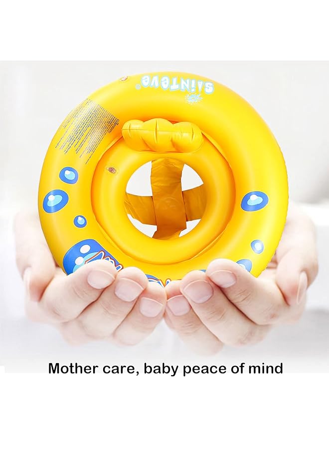 SYOSI Safe Seat Inflatable Baby Swimming Float Baby Swimming Ring Double Layer Round Swimming Ring For Age 6 To 24 Months Toddler Children - Image 5