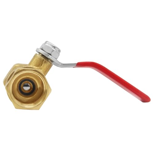 Uenede 2PCS 3/8 Inch Brass Mini Ball Valve 3/8" Female to 3/8" Female Thread Shut-off Valve with Operation Handle Pipe Threaded Fittings for Water/Oil/Gas - Image 4