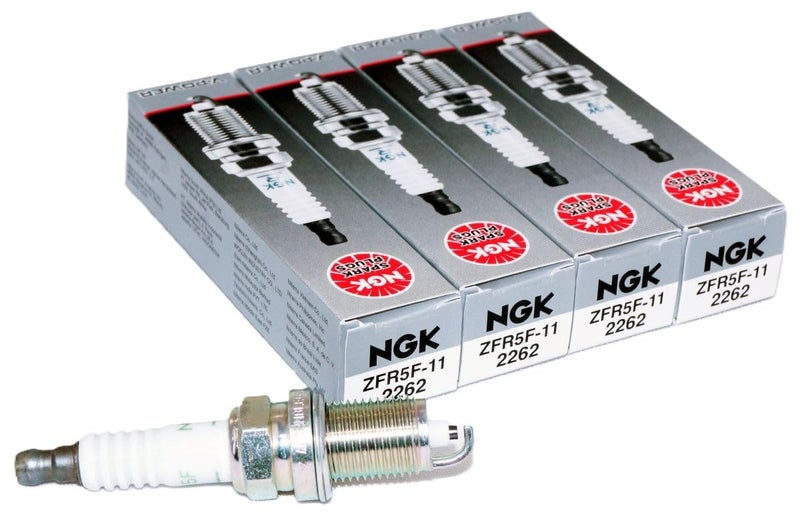 NGK (2262-4PK) ZFR5F-11 V-Power Spark Plug, Box of 4 - Image 1