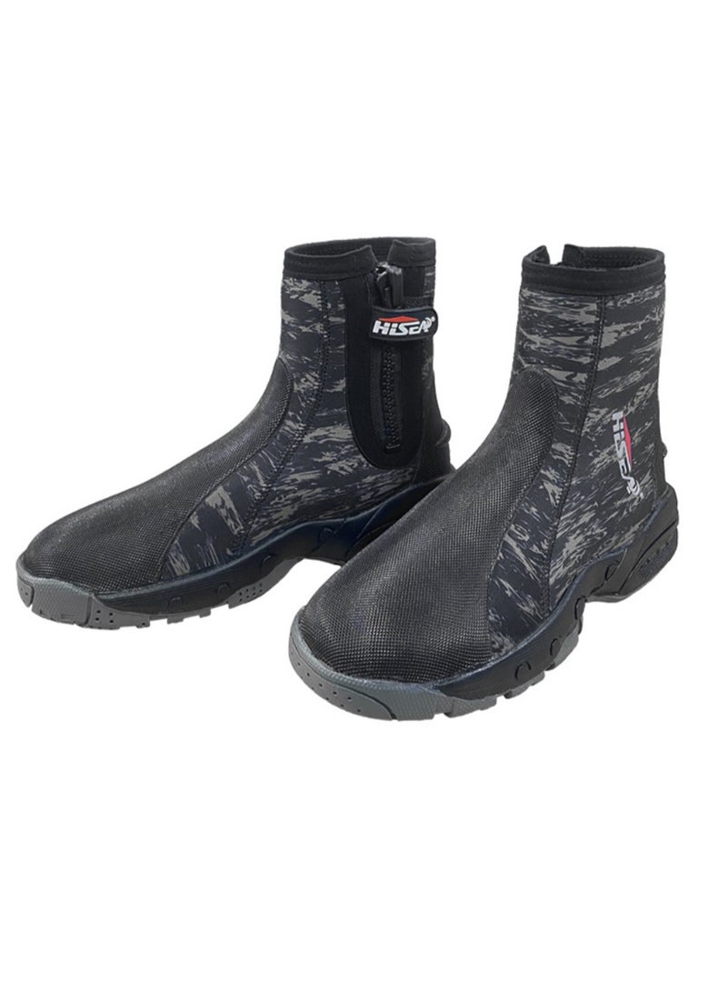 Hisea Adults Wetsuit Boots, Neoprene Aqua Boots for Men and Women with None-Slip Sole for Hard Objects, Multiple Sizes - Image 1