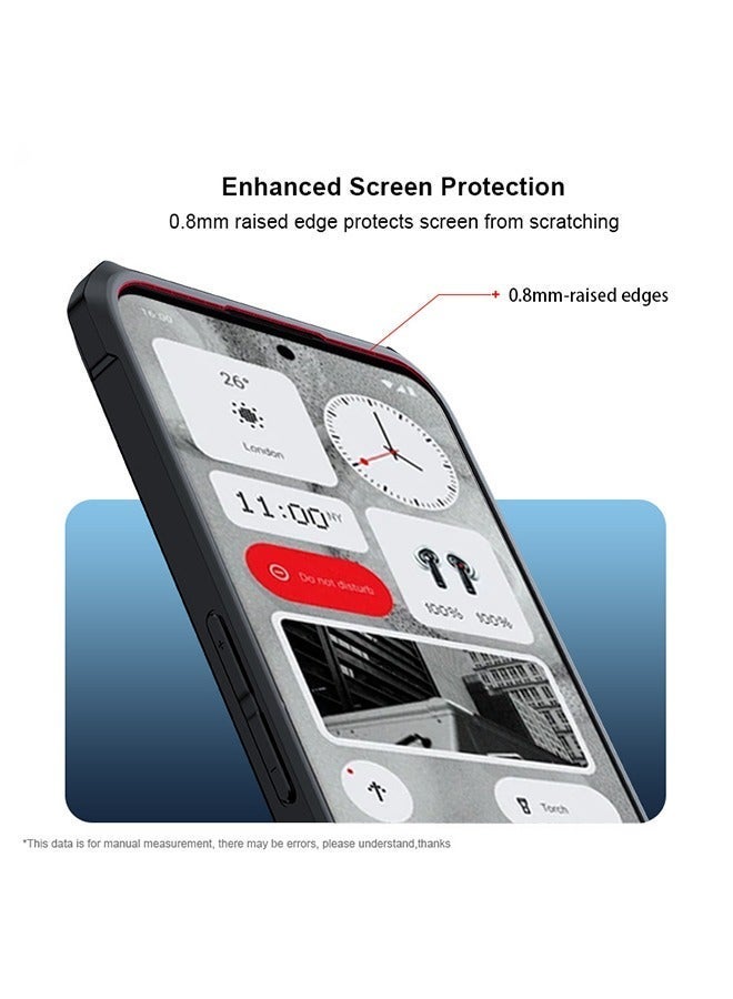 TEAM LUXURY Compatible with Nothing Phone 2 5G Cover Case Transparent Hard Back Soft Flexible TPU Bumper Anti-Scratch Shockproof Protection Nothing Phone 2 5G Mobile Phone Back Cover - Image 4