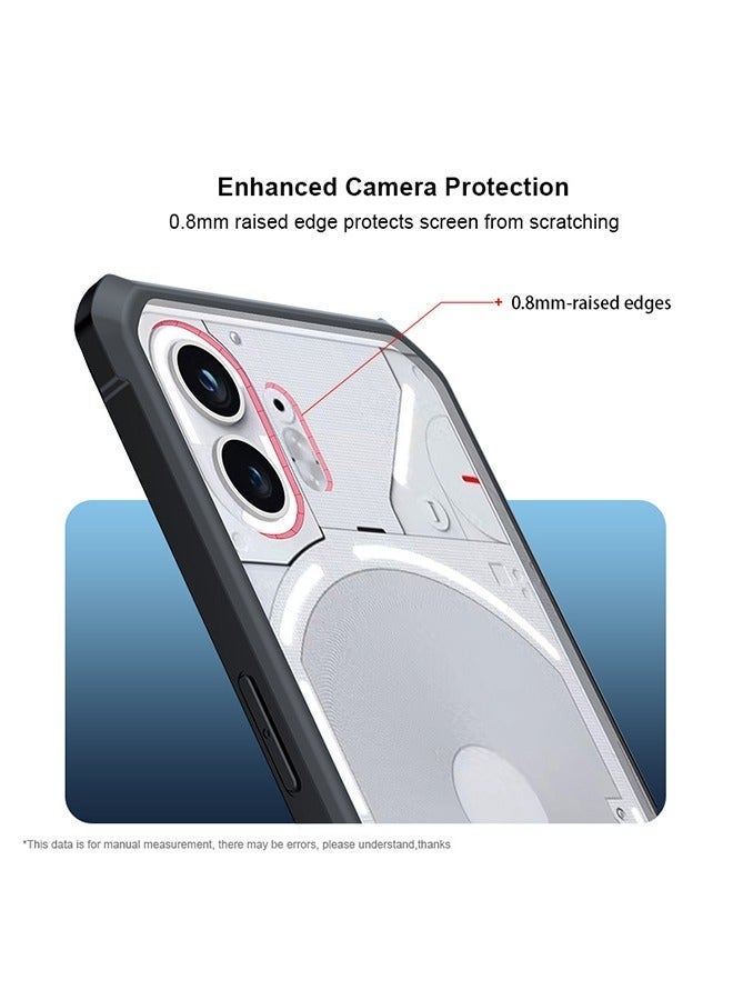 TEAM LUXURY Compatible with Nothing Phone 2 5G Cover Case Transparent Hard Back Soft Flexible TPU Bumper Anti-Scratch Shockproof Protection Nothing Phone 2 5G Mobile Phone Back Cover - Image 5