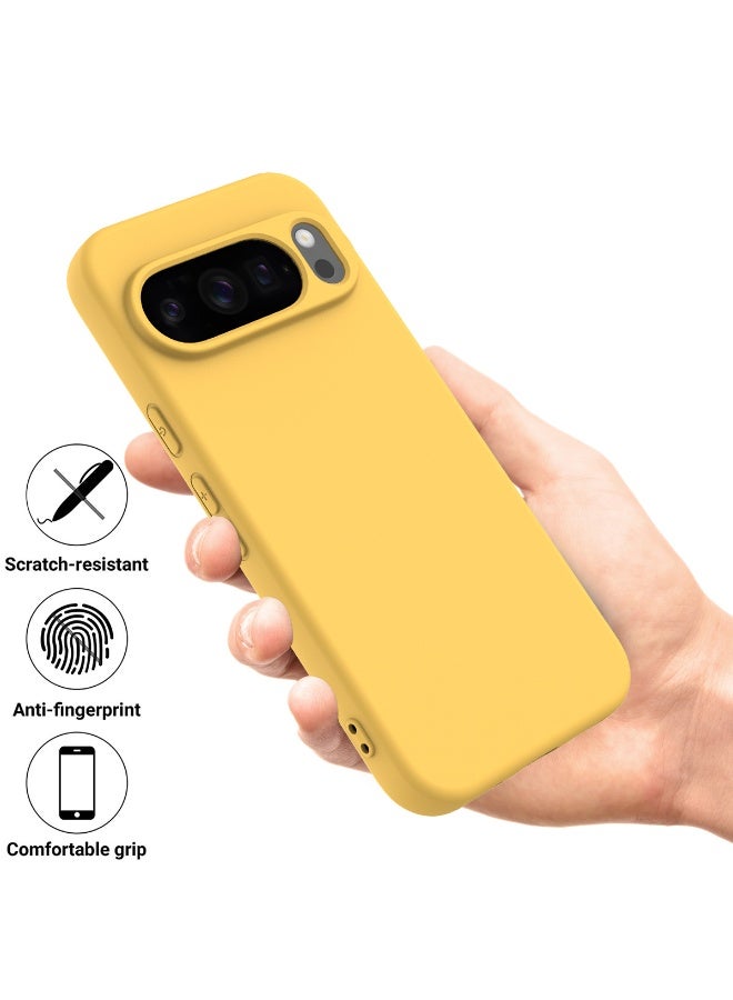 general for Google Pixel 10 Pro XL Phone Case Liquid Silicone, Thin Slim Soft Rubber Gel TPU Plain Simple Cover for Women Girl Cute, Matte Solid Color - Image 2