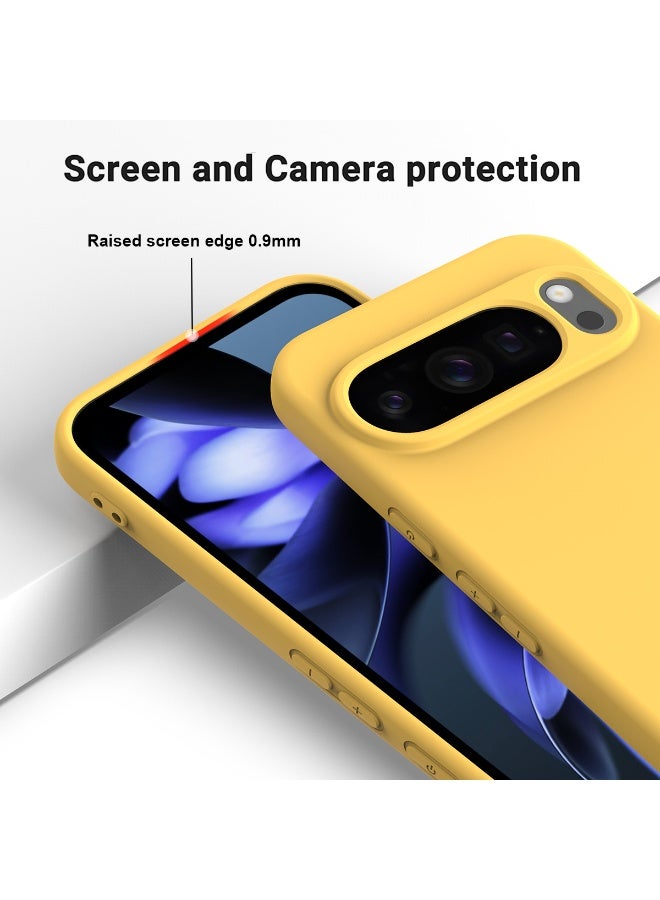 general for Google Pixel 10 Pro XL Phone Case Liquid Silicone, Thin Slim Soft Rubber Gel TPU Plain Simple Cover for Women Girl Cute, Matte Solid Color - Image 3