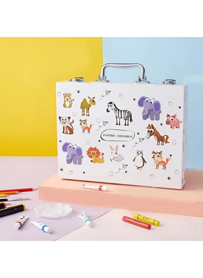 KARP 49Pcs Children Deluxe Art Drawing Set Art and Craft Mini Suitcase, Drawing and Painting Set Best for Birthday Gift for Boys Girls Children - Image 5