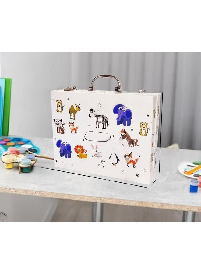 KARP 49Pcs Children Deluxe Art Drawing Set Art and Craft Mini Suitcase, Drawing and Painting Set Best for Birthday Gift for Boys Girls Children - Image 3
