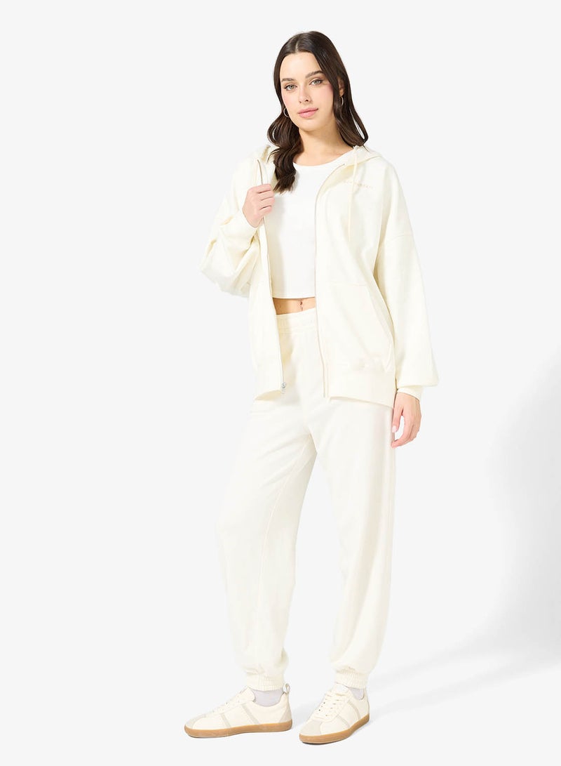 CONVERSE Oversized Full Zip Hoodie - Image 4