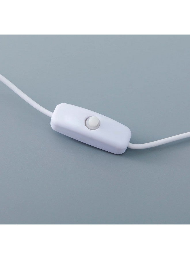 Kuber Industries Water Drop Base LED Table Lamp|USB Plug in Table Light|Non-Rechargeable|White - Image 4