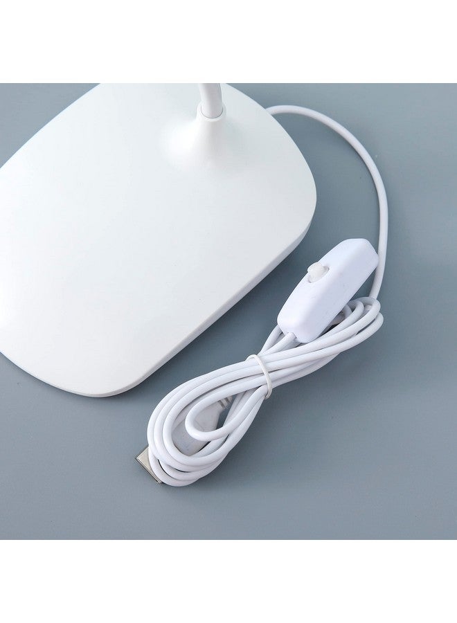 Kuber Industries Water Drop Base LED Table Lamp|USB Plug in Table Light|Non-Rechargeable|White - Image 2