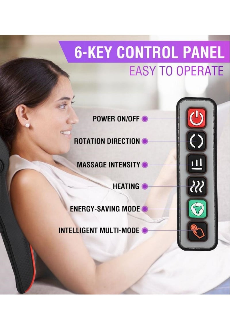 Portable Household Electric Neck Massage Pad Black - Image 2