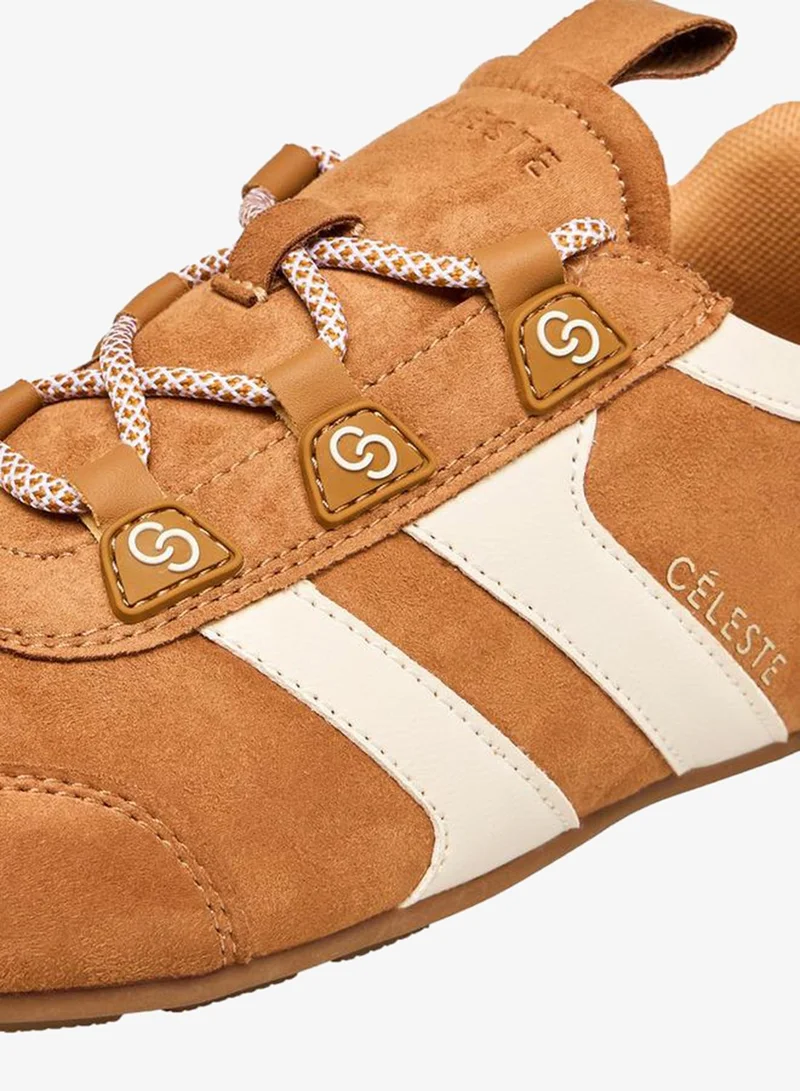 Celeste BEIGE Women Lace-Up Ankle Sneakers for Women | Best Price UAE