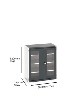 Bott cubio cupboard with window doors & 3 shelves WxDxH: 1050x650x1200mm - pzsku/Z2275744C75C7E0278067Z/45/_/1647239182/47ee7e98-05bd-4fcf-831a-b01963334f0c