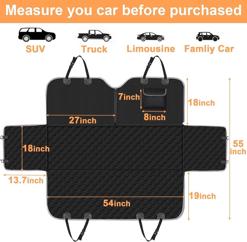 1 Pcs Dog Car Seat Cover for Mazda CX50 2023-2025, Pet Backseat Hammock Protector Waterproof Travel Pad Cushion Heavy Duty Oxford Cloth - Image 2