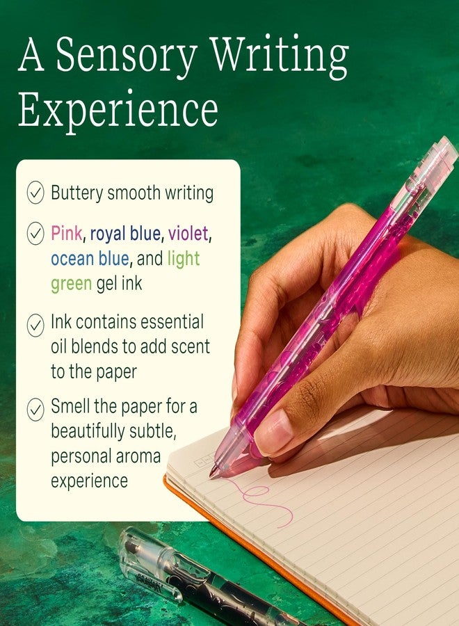 Lifelines Scented Lava Gel Pen Set, 5-Pack (Brights) - 0.5mm Colored Gel Pens Infused with Scented Essential Oil Blends & Mesmerizing Lava - School Supplies for College Kids & Adults - Image 3