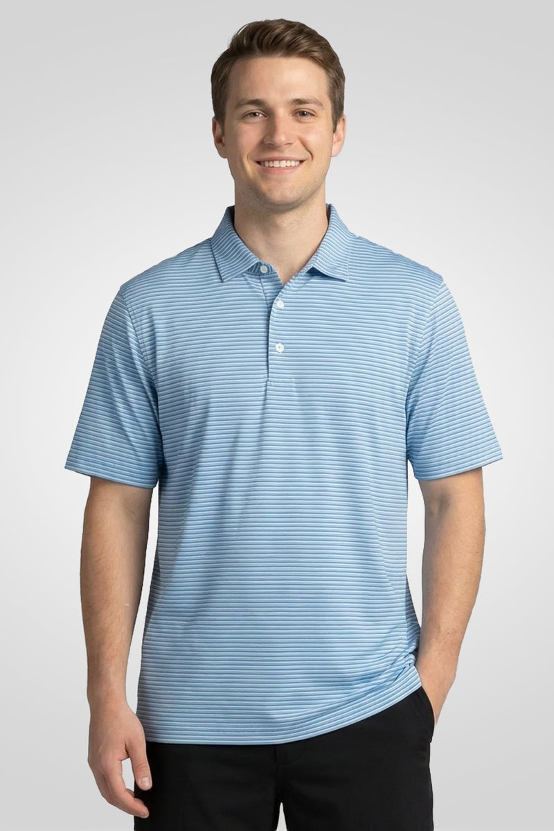 Greg Norman Men Sportswear Fit Short Sleeves Training Polo Shirt, Multicolor - Image 1
