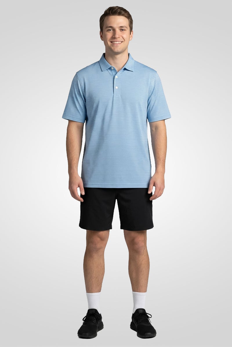 Greg Norman Men Sportswear Fit Short Sleeves Training Polo Shirt, Multicolor - Image 2