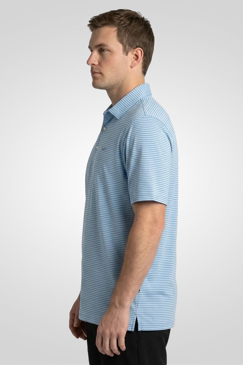 Greg Norman Men Sportswear Fit Short Sleeves Training Polo Shirt, Multicolor - Image 3
