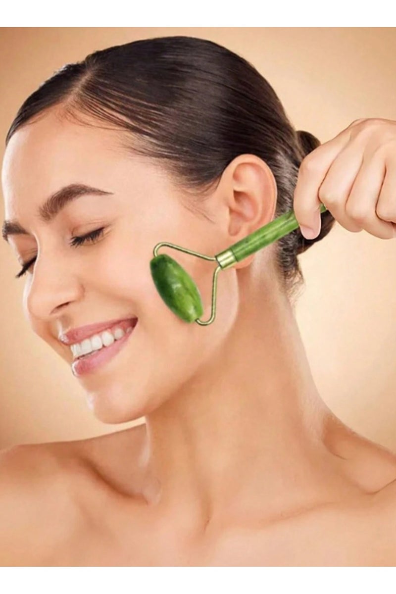 Facial Roller and Massager Set 2 Pieces for Skin Renewal Puffiness Reduction and Eye and Neck Care - Image 2