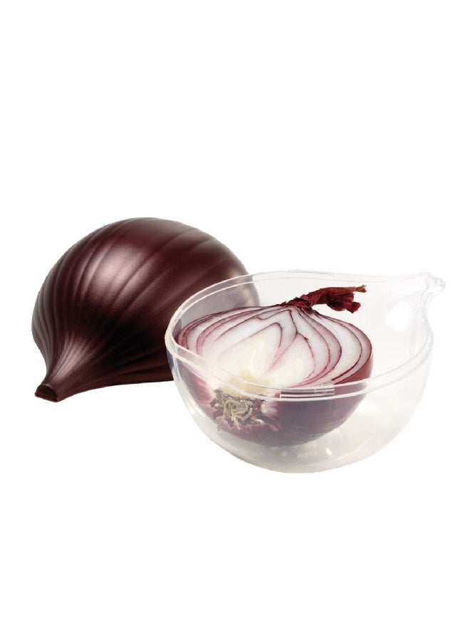 Snips Lightweight Dishwasher Safe BPA Free Durable Onion Keeper Dark Purple and Clear 12.5 x 10 x 10.5 cm 000181 - Image 2