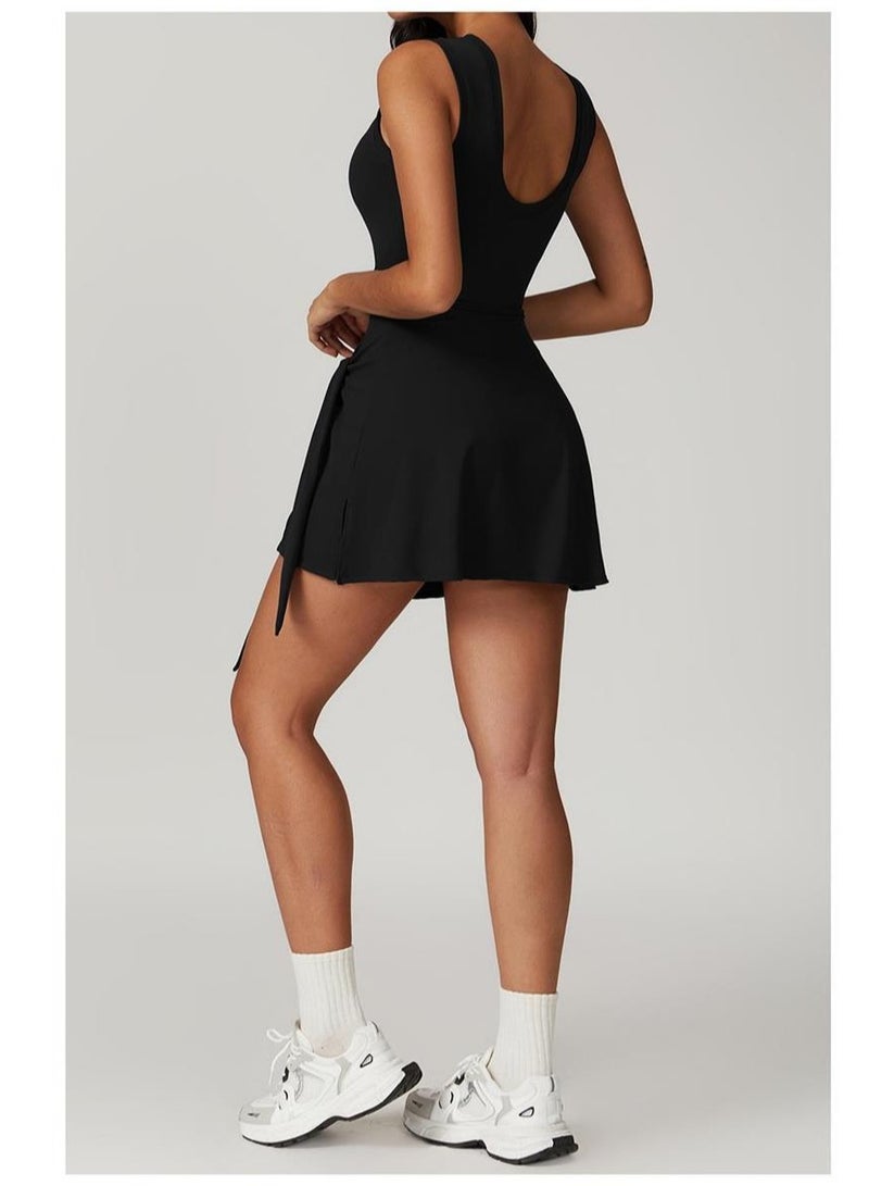 alo Alo One-piece Connected Yoga Set - Professional Fitness and Exercise Clothing for Tennis Skirt Dress for Women Pilates  - Image 3