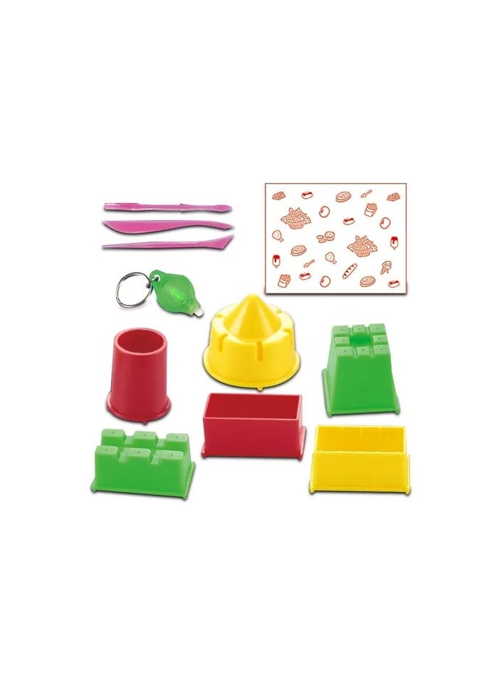 جلو رمل مضيء للأطفال لتشكيل المنحوتات - لعبة تشكيل الرمل المتوهج بـ 16 قطعة ووزن 500 جم - آمنة ومسلية للأطفال من 3 سنوات فما فوق - Image 3