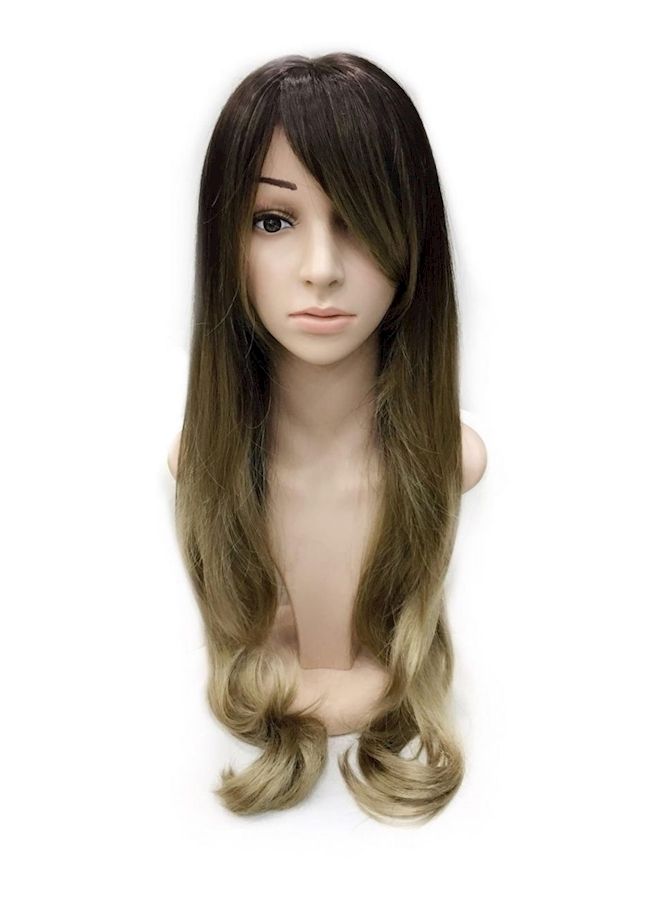 NIBEMINENT Long Straight Hair Wig Blond - Image 1