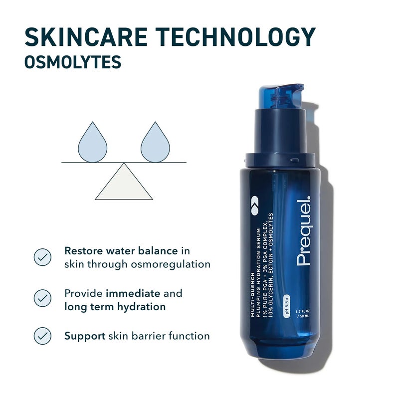 Prequel Skin Multi-Quench Plumping Hydration Serum for Face. Intensive Hydrating Facial Serum for Women with PGA Complex and Moisture-Binders. Deep Moisturizing for Dry and Sensitive Skin, 1.7oz - Image 4