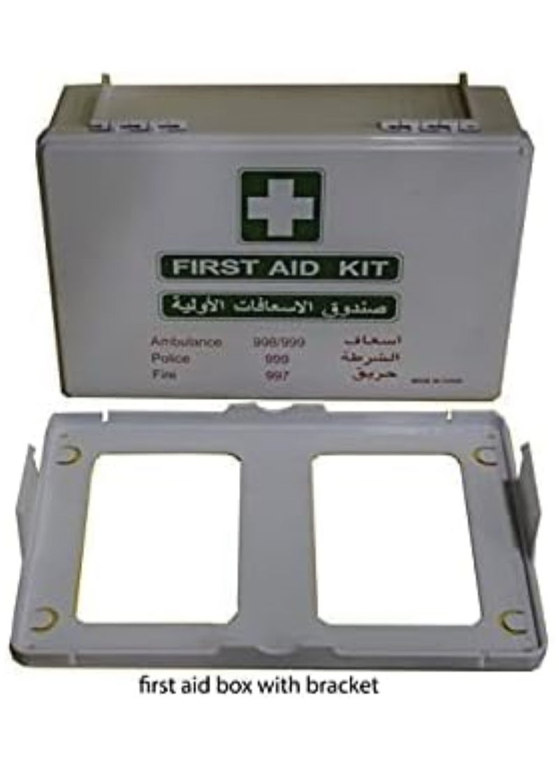 HERIOS First Aid Kit ABS Heavy Duty Plastic With Wall Mounted Bracket Model- HFA004, Can Be Use for 15 To 20 People work space, For Car,Small Office,warehouse.First Aid Box  - Image 3