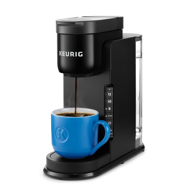 KEXPRESS SINGLE SERVE KCUP POD COFFEE MAKER 3 BREW SIZES STRONG BUTTON FEATURE 42OZ REMOVABLE RESERVOIR BLACK