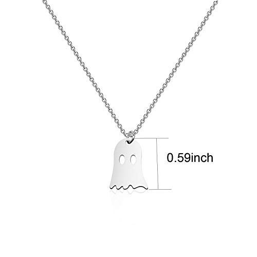 BNQL Tiny Cute Ghost Necklace Halloween Funny Jewelry - Image 2