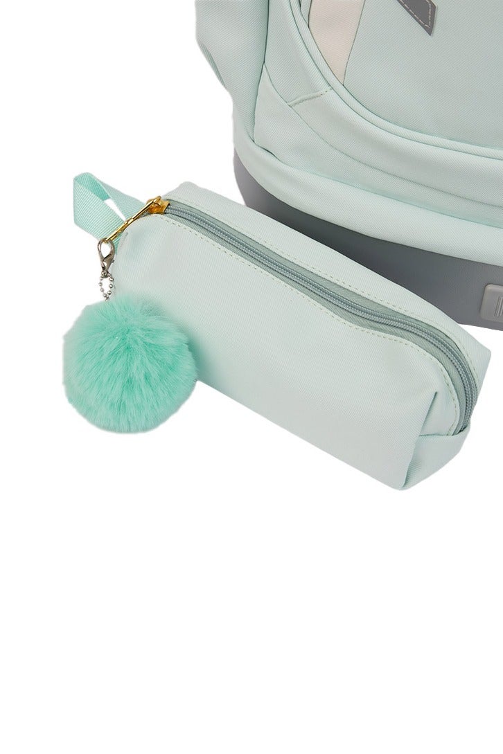 بريما حقيبة مدرسية للطلاب بعجلات 20 إنش | حقيبة مدرسية أنيقة مع 4 عجلات قابلة للإزالة، مقلمة ومقصورة منظمة، مقاومة للماء، سحاب قوي ومقبض متين لمدرسة وسفر قصير - أخضر - Image 5