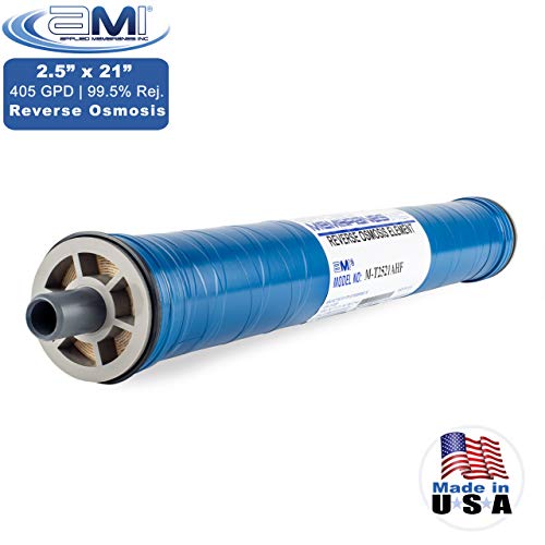AMI 2.5x21 Reverse Osmosis Membrane Element for Tap Water | High Flow 405 GPD at 225 psi | 99.5% Rejection | Replacement Commercial RO Membrane | Applied Membranes USA M-T2521AHF - Image 2