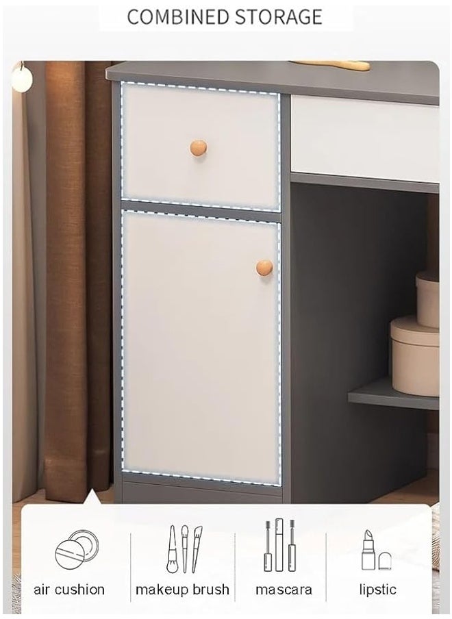 keke Multifunctional Makeup Vanity Dressing Table with Drawers 80 CM  - Image 5