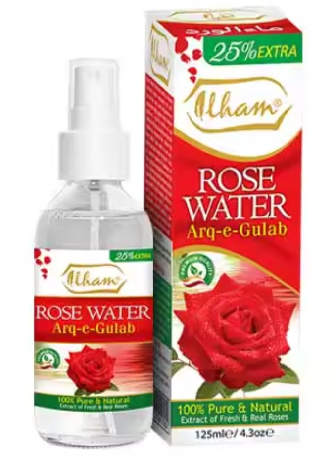ILHAM Rose Water 100% Pure And Natural 125 ml