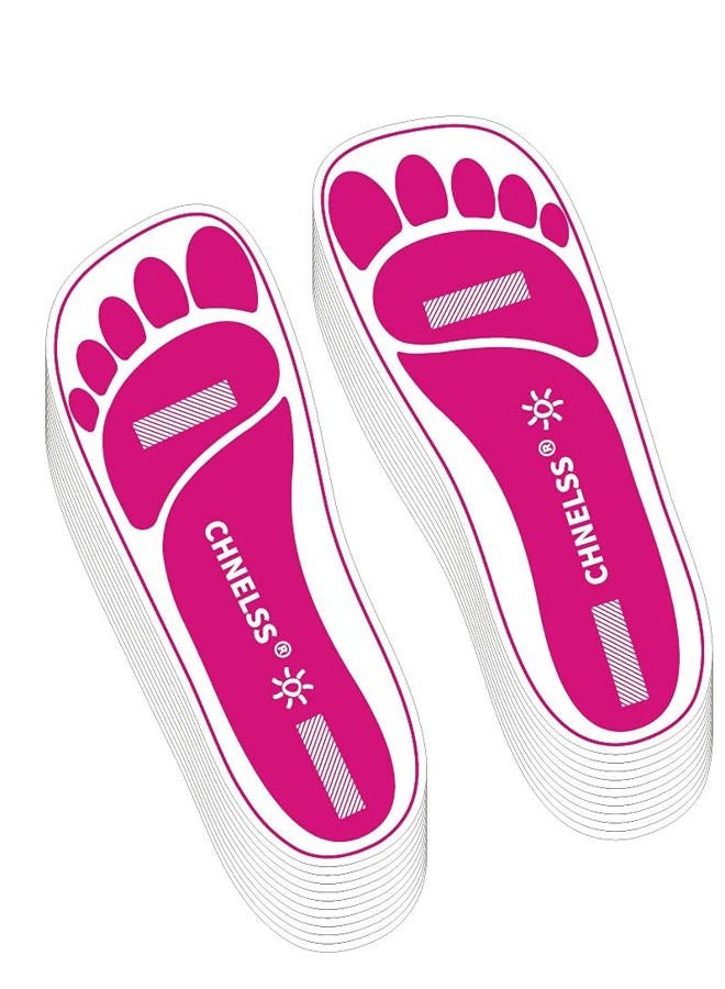CHNELSS Pink 25Pairs(50Feets) Disposable Spray Tanning Feet Pads for Hygienic Foot Protectors,Comfortable & Hygienic Spray Tan Pads Feet-Specifically for the Spray Tanning Industry or Salon - Image 1