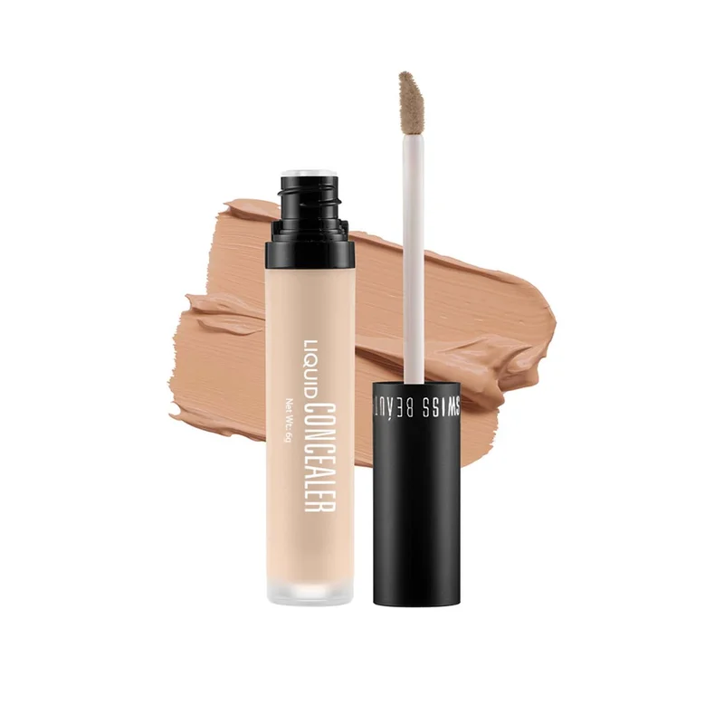 Swiss Beauty Swiss Beauty Liquid Light Weight Concealer With Full Coverage |Easily Blendable Concealer For Face Makeup With Matte Finish | Shade 05 - Medium Moyen 6g