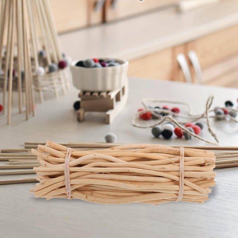 50pcs Natural Wood Log Sticks for Crafting, 20cm Rustic Wood Twigs Branch Decor Bulk DIY Craft Supplies for Hobbyists and Home Decoration - Image 4