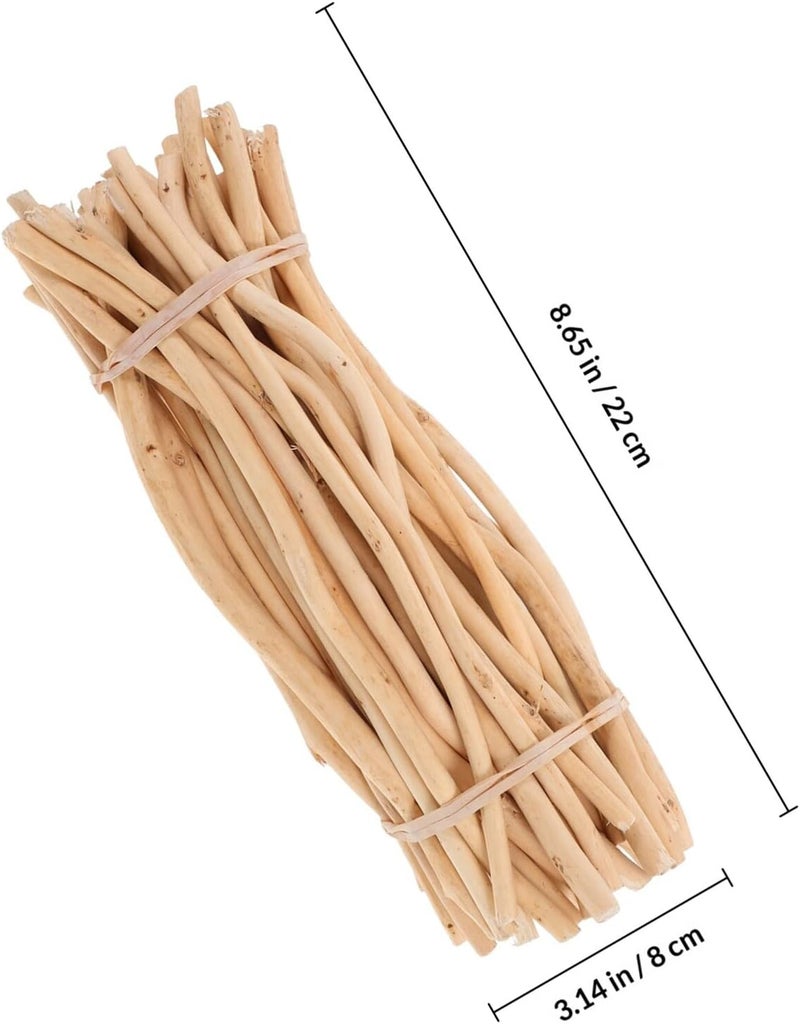 50pcs Natural Wood Log Sticks for Crafting, 20cm Rustic Wood Twigs Branch Decor Bulk DIY Craft Supplies for Hobbyists and Home Decoration - Image 2