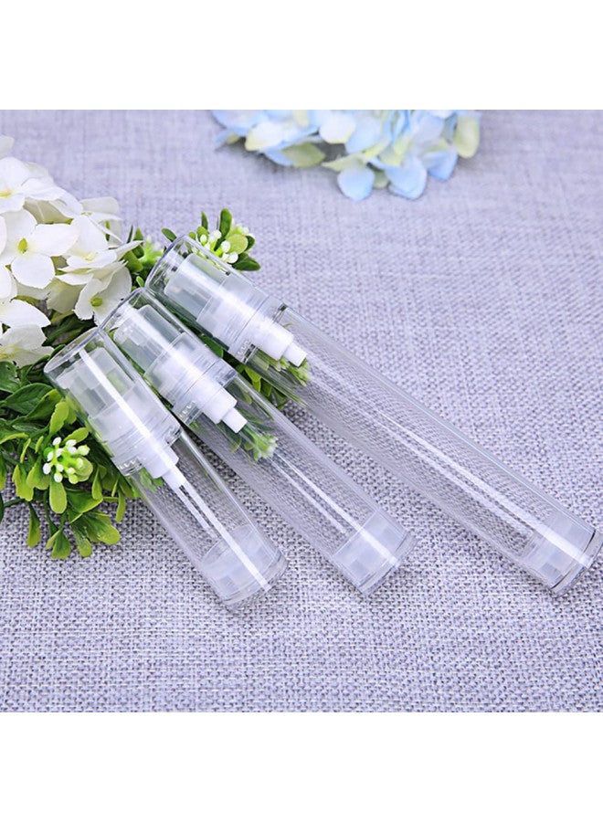 erioctry 5ML Airless Pump Bottle-Empty Refillable Airless Vacuum Pump Cream Lotion Bottle Travel Bottles Toiletries Liquid Container for Cosmetic Make-up Pack of 6 (Transparent) - Image 2