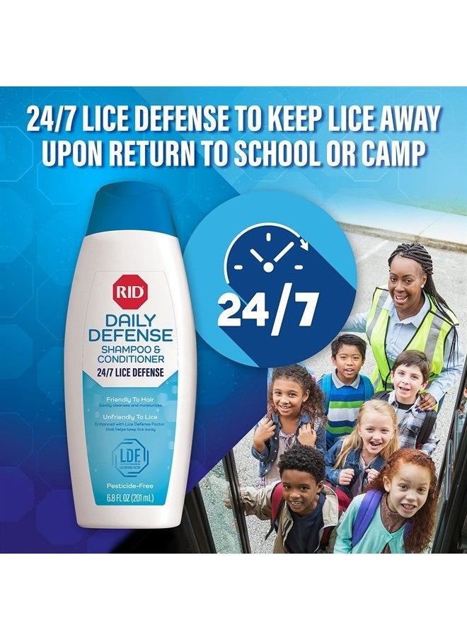 RID - Super Max 5-in-1 Complete Lice Treatment Kit, Kills Super Lice & Eggs + 24/7 Lice Defense, Pesticide-Free, Includes Daily Defense Shampoo & Conditioner + Nit Removal Comb - Image 1