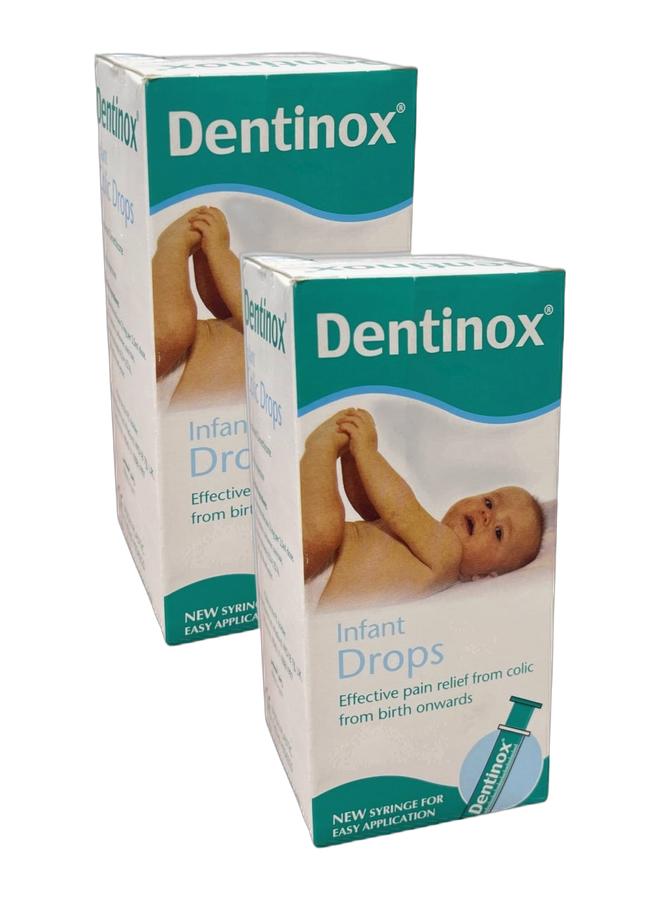Dentinox 2 Packs Dentinox Infant Drops 100 ml - Effective pain relief from colic from birth onwards - Image 1
