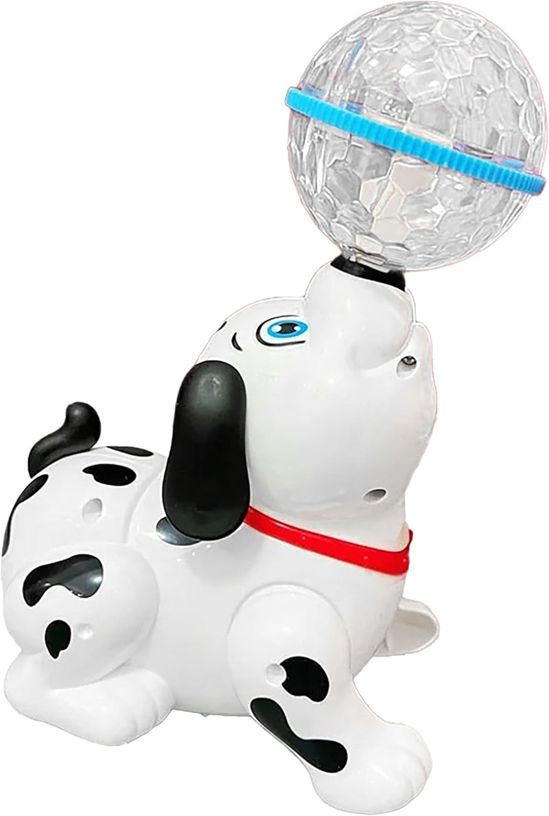 vGRASSP Ghazal Dancing Dog Toy for Kids Babies with Music and 3D Flashing LED Light Ball - Cute Animal Puppy Gift for Boys and Girls - Image 2