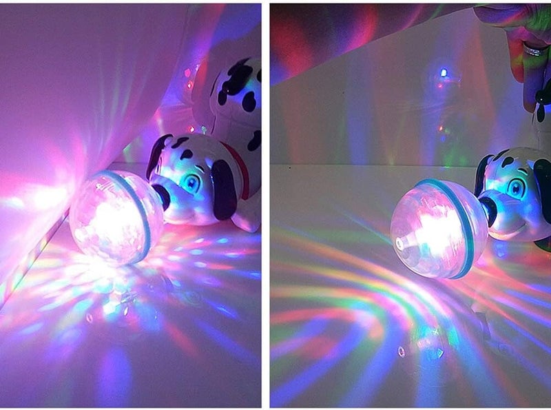 vGRASSP Ghazal Dancing Dog Toy for Kids Babies with Music and 3D Flashing LED Light Ball - Cute Animal Puppy Gift for Boys and Girls - Image 5