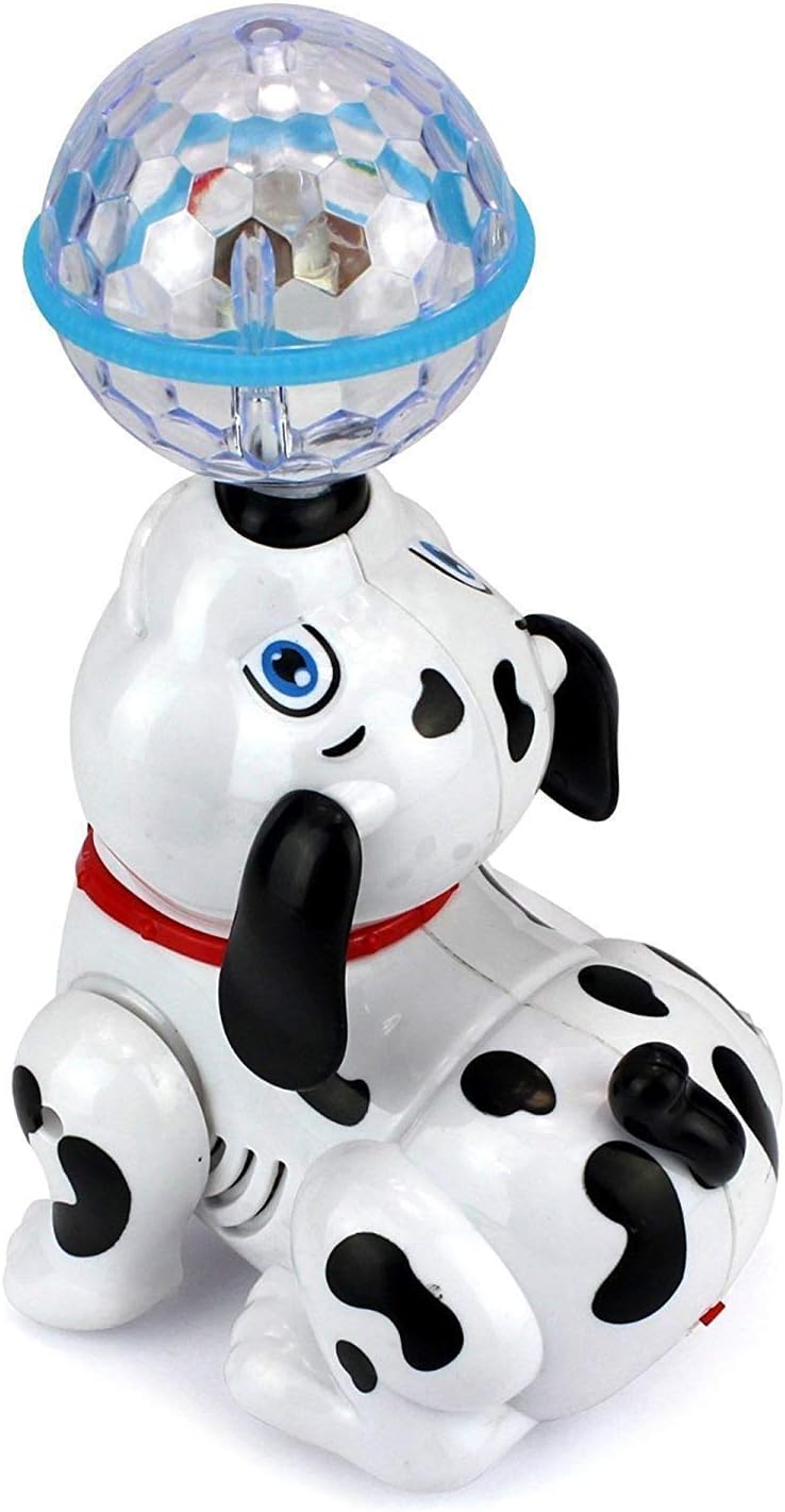 vGRASSP Ghazal Dancing Dog Toy for Kids Babies with Music and 3D Flashing LED Light Ball - Cute Animal Puppy Gift for Boys and Girls - Image 3