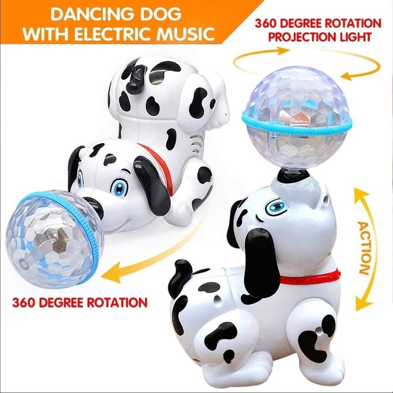 vGRASSP Ghazal Dancing Dog Toy for Kids Babies with Music and 3D Flashing LED Light Ball - Cute Animal Puppy Gift for Boys and Girls - Image 4