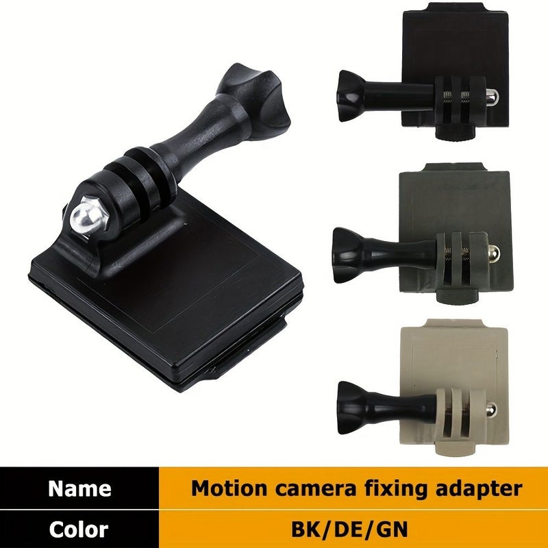 Black Multi-Function Helmet Camera Adapter And Reusable Squid Dry Base For Outdoor Hunting Sports Cycling Recording - Image 1